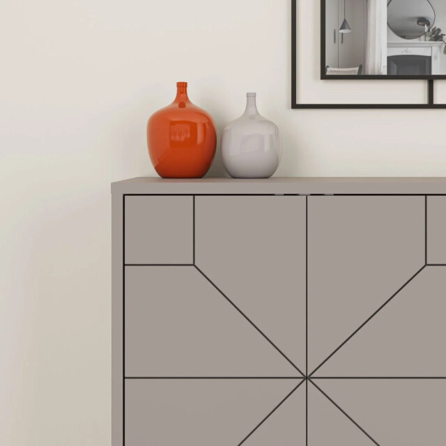 CaliCosy Buffet 4 deuren en versierde deuren l123 cm dune 2937497 large
