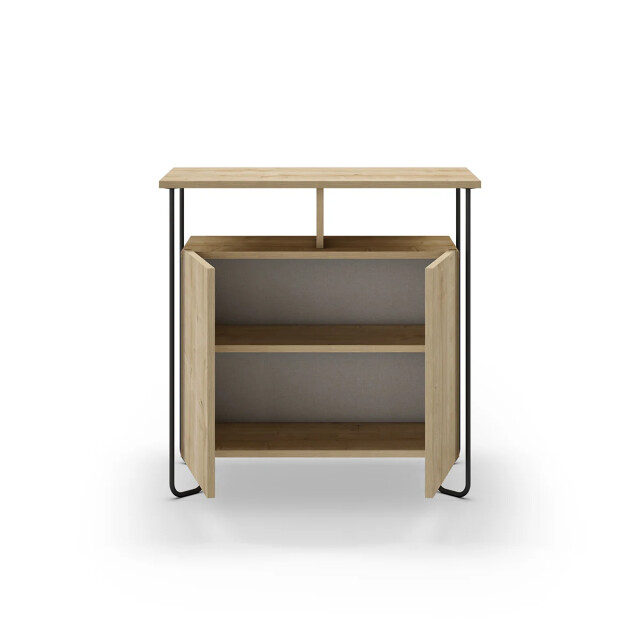 CaliCosy Kleine buffetkast met 2 deuren en metalen poten dilly l80 cm 2930293 large