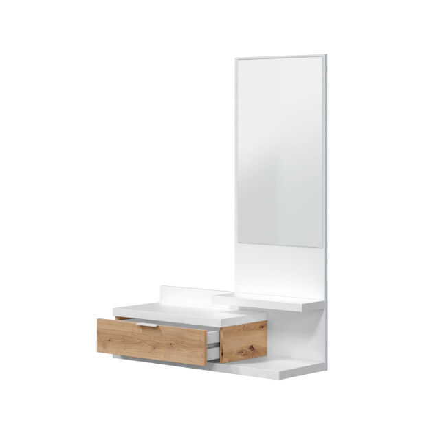 CaliCosy Hangende console met 1 lade en 1 spiegel l81 cm dhalia 2982035 large