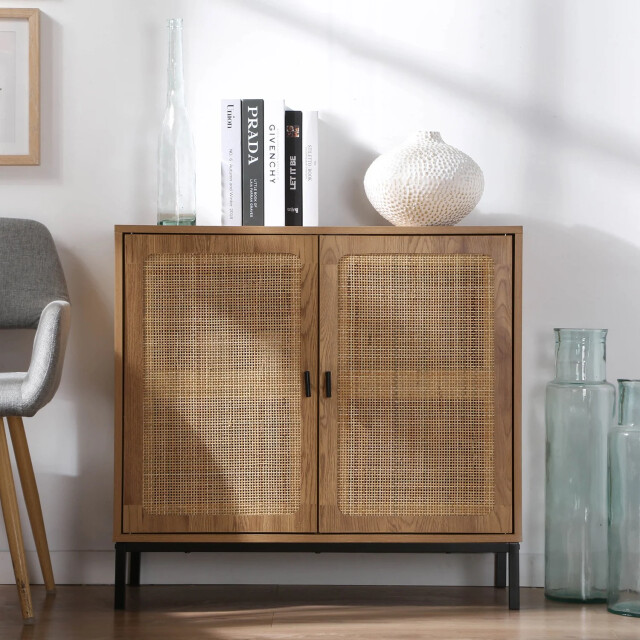 CaliCosy Buffet 2 portes en rotin naturel l80 cm jaya 3042284 large