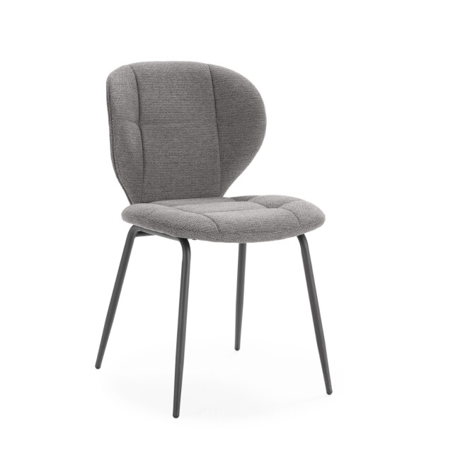 CaliCosy Set van 2 stoelen in stof met zwarte metalen poten l50 cm maori 3078785 large