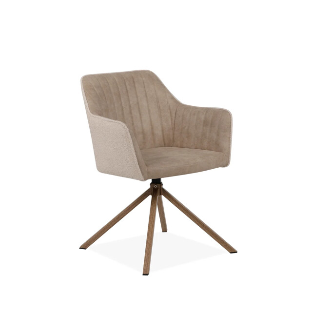 CaliCosy Set van 2 stoelen van bouclé stof l60 cm ray 2929513 large