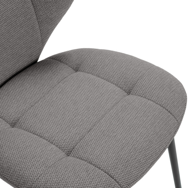 CaliCosy Set van 2 stoelen in stof met zwarte metalen poten l50 cm maori 3078785 large