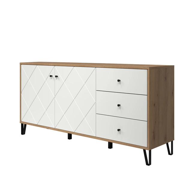 CaliCosy Buffet 2 deuren en 3 laden eikenhouten decor l183 cm touch 2930372 large