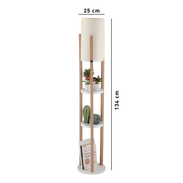CaliCosy Lamp met 3 ronde planken h135 cm circle 3042265 large