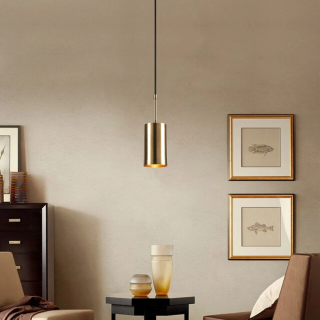 CaliCosy Hanglamp van goudkleurig metaal d9 cm kem 3067166 large