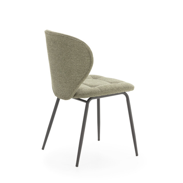 CaliCosy Set van 2 stoelen in stof met zwarte metalen poten l50 cm maori 3078786 large