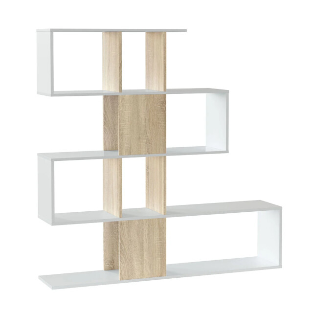 CaliCosy Libreria con 4 livelli e 11 scomparti di archiviazione h145 cm zigzag 2931949 large