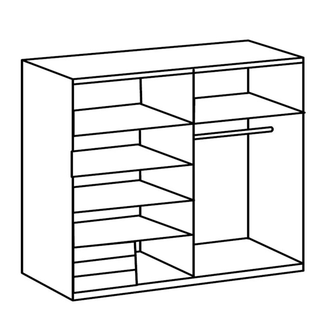 CaliCosy Kledingkast met 2 schuifdeuren l179 cm 2937658 large