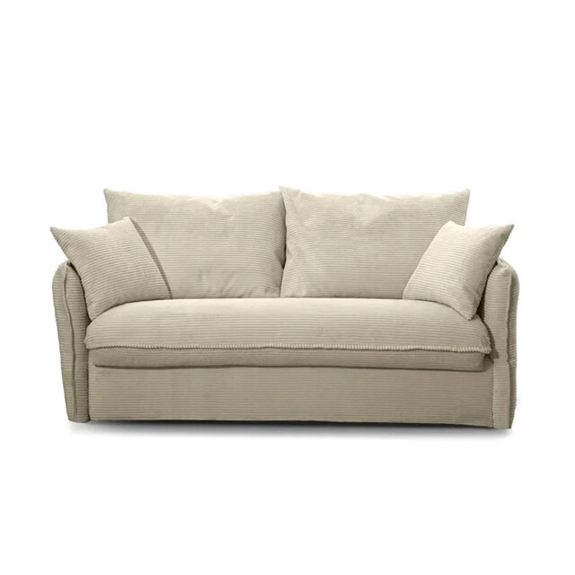 CaliCosy Slaapbank 3-zits in geribbelde fluwelen stof l185 cm mika 2937839 large