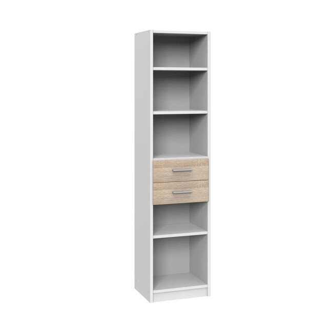 CaliCosy Bibliotheek 5 planken en 2 laden l48 x h197 cm 2937218 large
