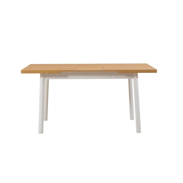 CaliCosy Uitschuifbare tafel van 120 tot 153 cm, beuken en wit decor oliver 3061546 large