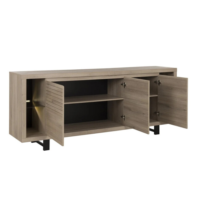 CaliCosy Buffet met 3 deuren eikenhout l220cm franse fabricage 2931974 large