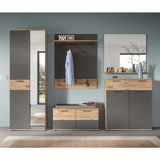 CaliCosy Bank met schoenenopberger 2 deuren l90 cm mason 2951207 large