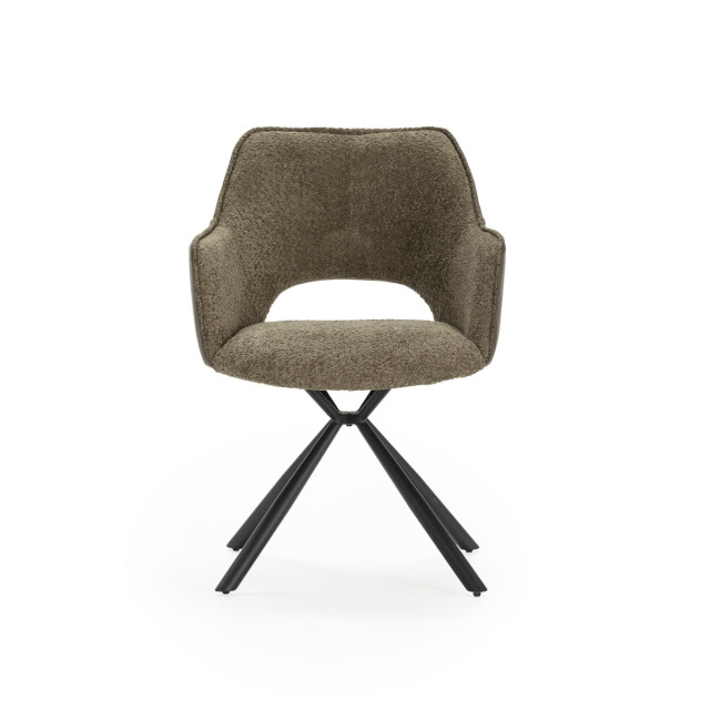 CaliCosy Set van 2 fauteuils in stof met zwarte metalen poten l62 cm mariel 3078806 large