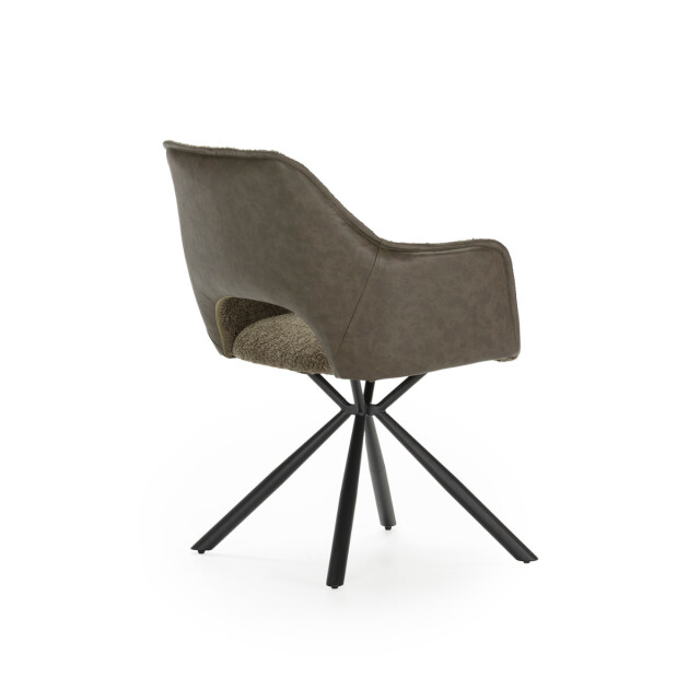 CaliCosy Set van 2 fauteuils in stof met zwarte metalen poten l62 cm mariel 3078806 large