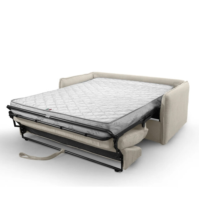 CaliCosy Slaapbank 3-zits in geribbelde fluwelen stof l185 cm mika 2937839 large