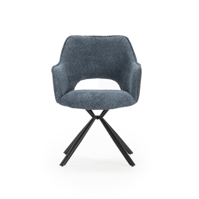 CaliCosy Set van 2 fauteuils in stof met zwarte metalen poten l62 cm mariel 3078807 large