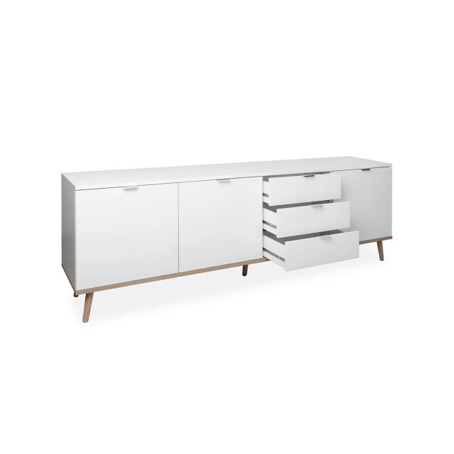 CaliCosy Lage buffetkast 3 deuren 2 planken 3 laden l200 cm kopenhagen 2930231 large
