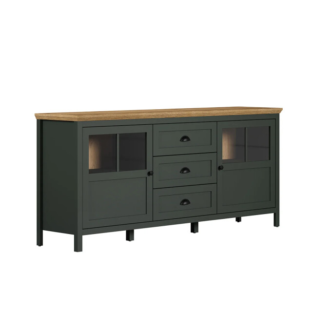 CaliCosy Buffet laag met inbegrepen led-verlichting, 2 deuren en 3 laden l185 cm - 2930752 large