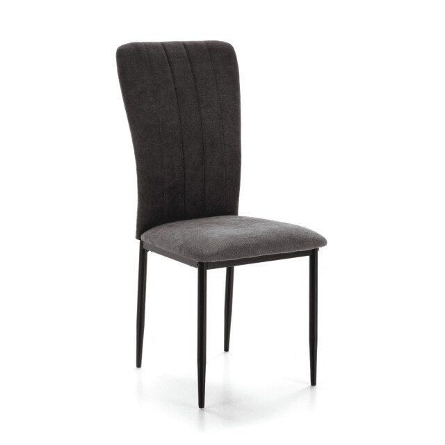 CaliCosy Set van 4 stoelen in stof met zwarte metalen poten l43 cm holly 3078804 large