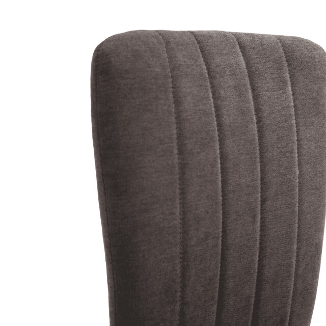 CaliCosy Set van 4 stoelen in stof met zwarte metalen poten l43 cm holly 3078804 large