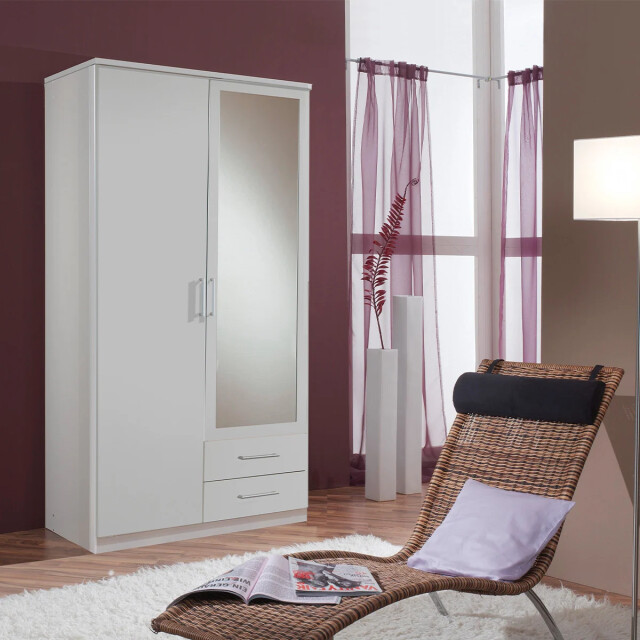 CaliCosy Kast 1 deur 1 spiegeldeur en 2 laden l91 cm 2937636 large