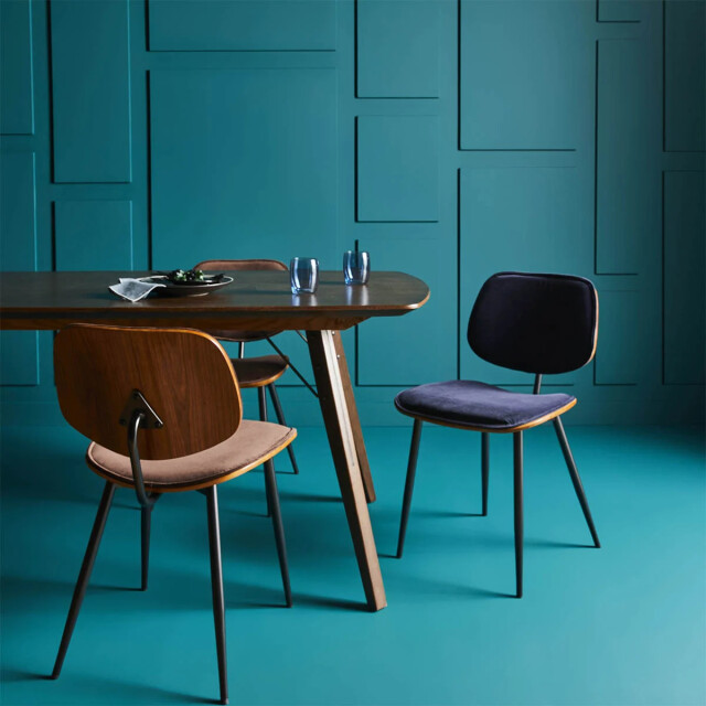 Signature Set van 2 fluwelen stoelen met houten afwerking olympia 2936796 large