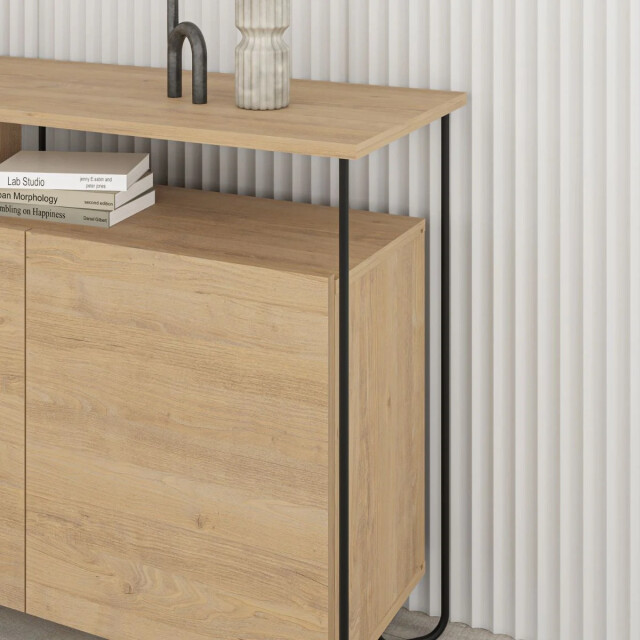 CaliCosy Buffet 3 deuren en metalen poten dilly l130 cm 2930291 large