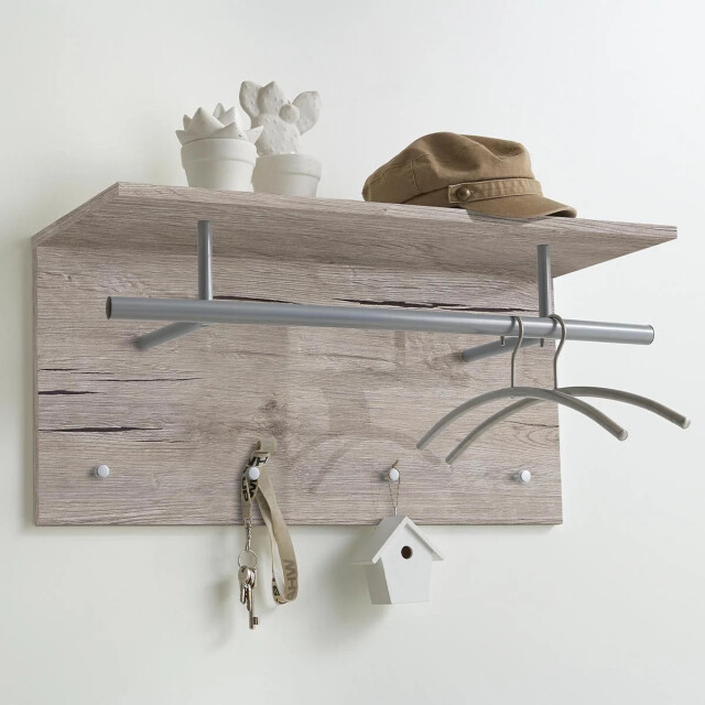 CaliCosy Wandkapstok met kledingrek 4 haken l72 cm spot 2936676 large