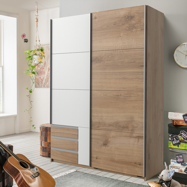 CaliCosy Kledingkast met 2 schuifdeuren l135 cm 2937656 large