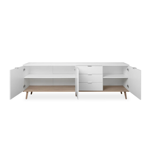 CaliCosy Lage buffetkast 3 deuren 2 planken 3 laden l200 cm kopenhagen 2930231 large