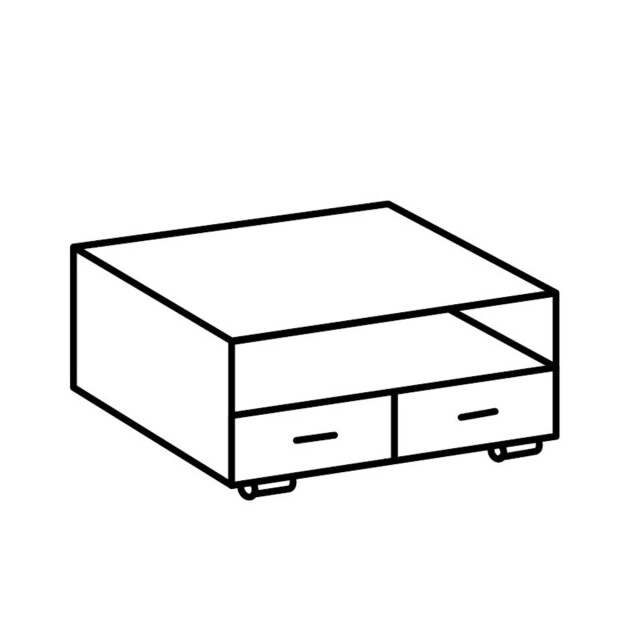 CaliCosy Tv-meubel 2 laden 2 vakken l92 cm 2937215 large