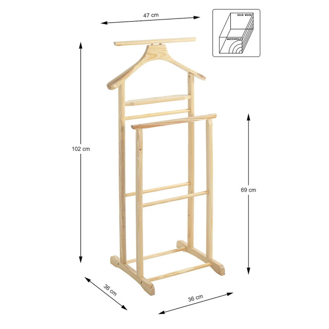 CaliCosy Butler van massief hout h102 cm 2951185 large