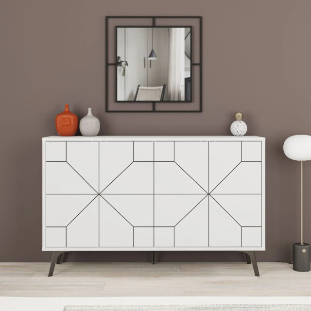 CaliCosy Buffet 4 deuren en versierde deuren l123 cm dune 2937496 large