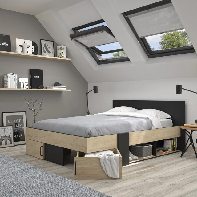 CaliCosy Bed met opbergruimte 160x200 cm swive 2929932 large