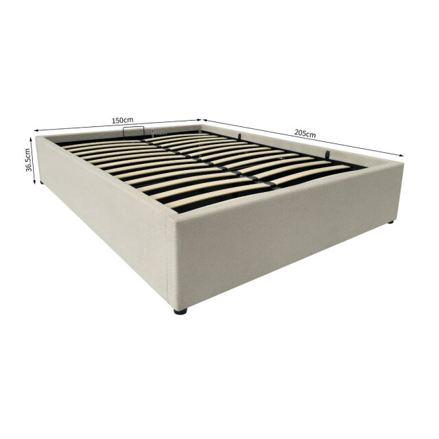 CaliCosy Opbergbed 140x190 cm bekleed met fluweel romy 3177839 large