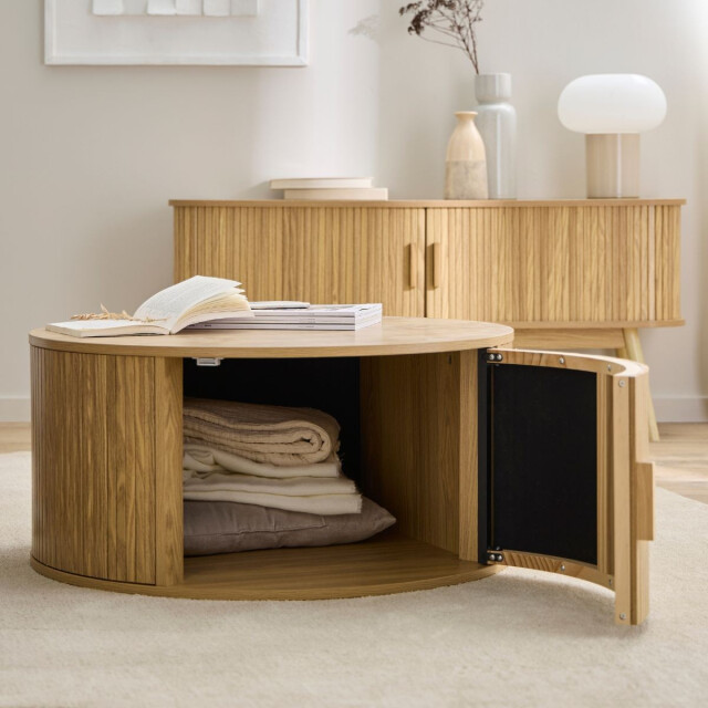 CaliCosy Ronde salontafel met opbergruimte d75 cm ernest 3079375 large