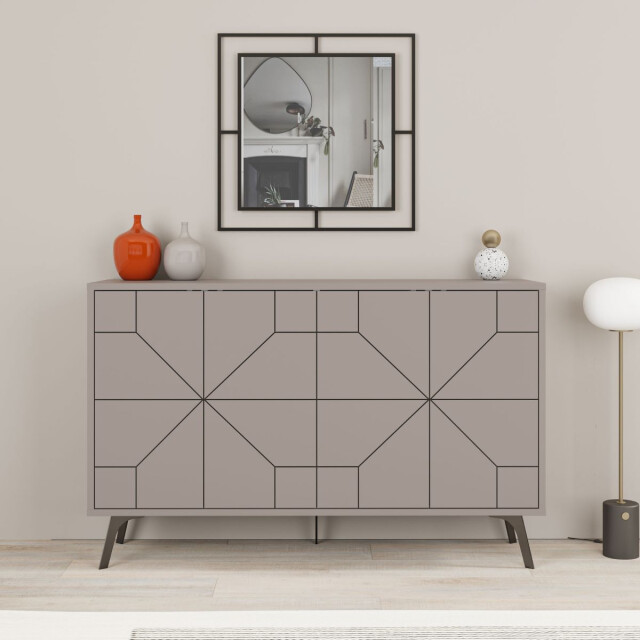 CaliCosy Buffet 4 deuren en versierde deuren l123 cm dune 2937497 large