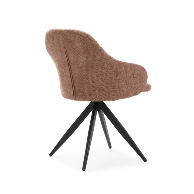 CaliCosy Set van 2 draaibare fauteuils in stof met zwarte metalen poten tamara 3078560 large