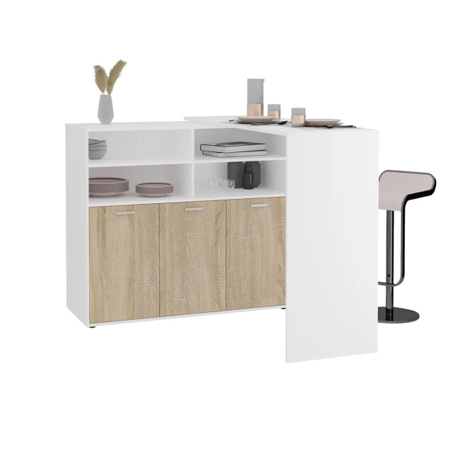 CaliCosy Meubel multifunctioneel buffet en bartafel soest l124 x h113 cm 2930612 large