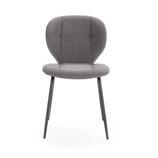 CaliCosy Set van 2 stoelen in stof met zwarte metalen poten l50 cm maori 3078785 large