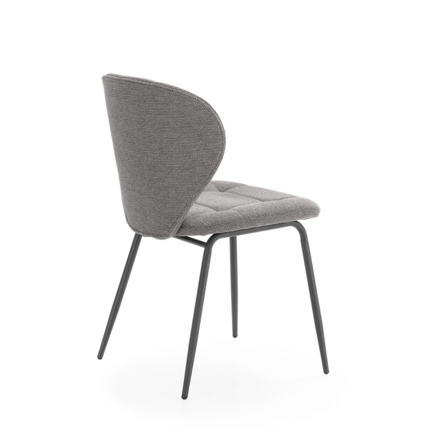 CaliCosy Set van 2 stoelen in stof met zwarte metalen poten l50 cm maori 3078785 large