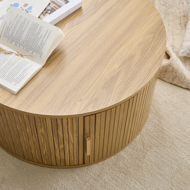 CaliCosy Ronde salontafel met opbergruimte d75 cm ernest 3079375 large