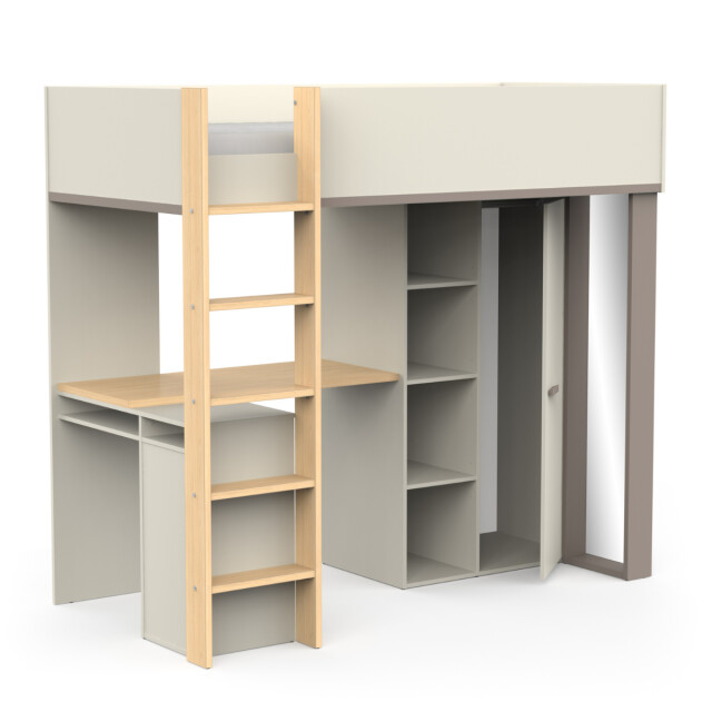 CaliCosy Hoogslaper met bureau en kast h183 cm camillia 3040885 large