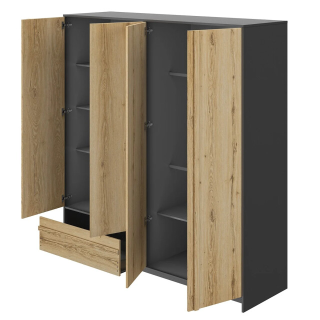 CaliCosy Garderobekast 4 deuren en 1 lade mimizan l197 cm franse productie 2932012 large