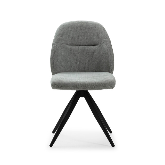 CaliCosy Set van 2 draaibare stoelen in stof met zwarte metalen poten l47 cm tamara 3078558 large