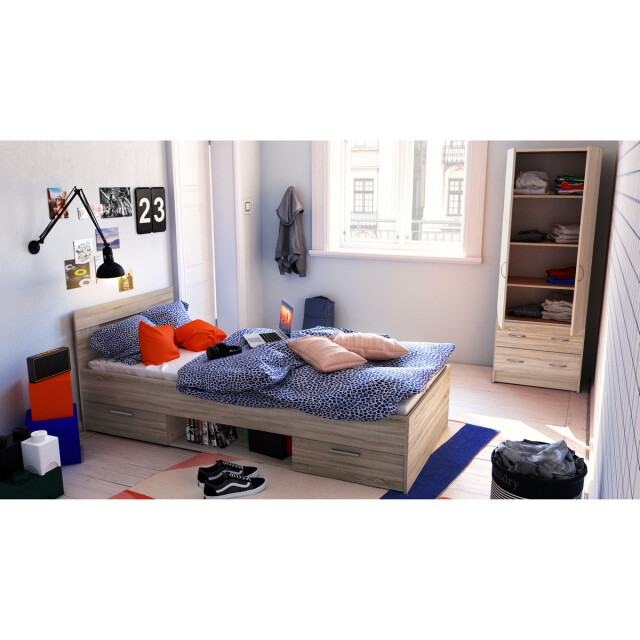CaliCosy Kast 2 deuren 2 laden, houten decor l60,9 cm dual 2931890 large