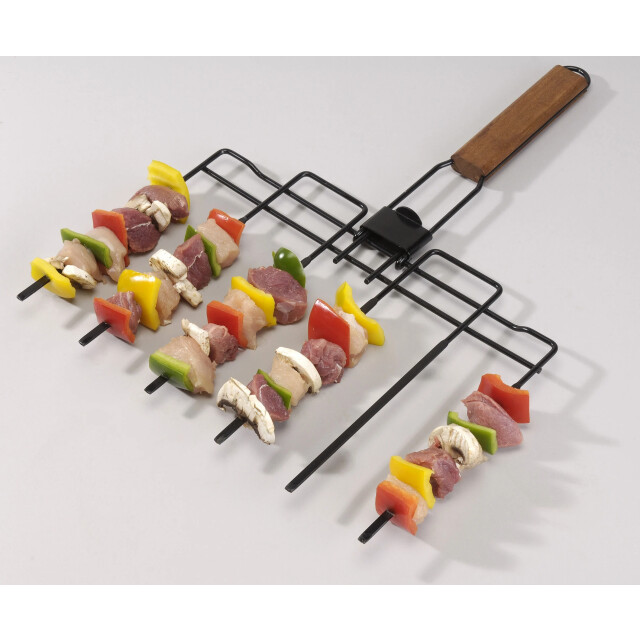 CaliCosy Barbecue spies 6 in 1 opvouwbaar met houten handvat 2928321 large