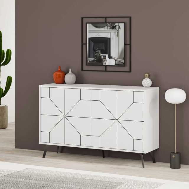 CaliCosy Buffet 4 deuren en versierde deuren l123 cm dune 2937496 large